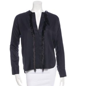 HELMUT LANG
Silk Fringe Top 
Size: XS